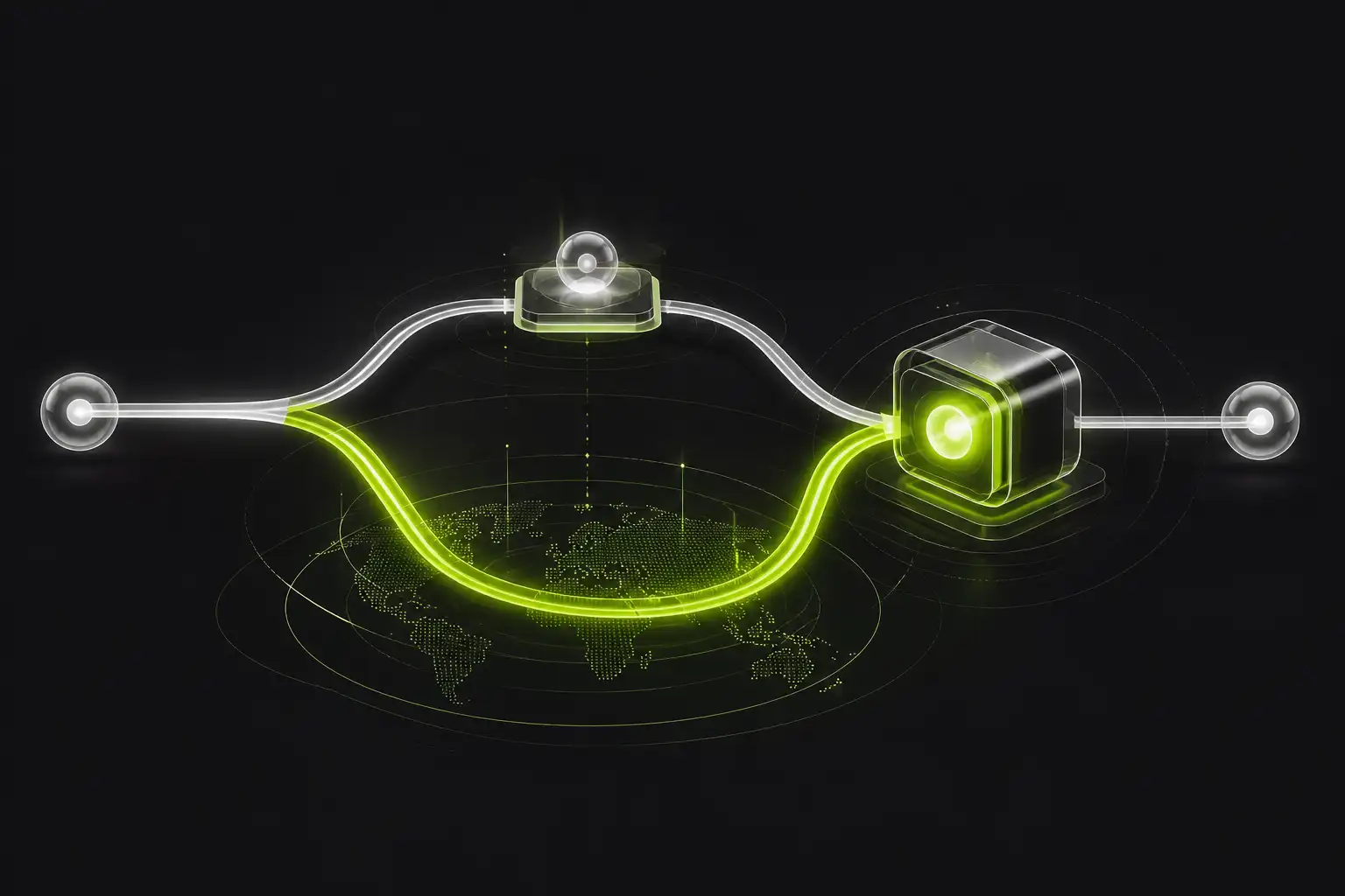 Network stream split into a direct route and a protected VPN route